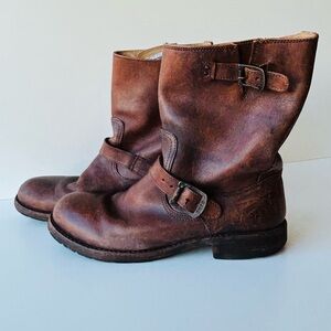 Frye Engineer 12  Boots Authentic Patina Fits Men’s US 8.5-9